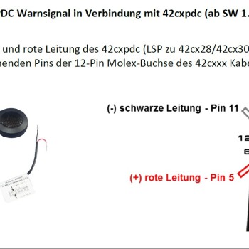 Anschlusskabel Piezo Lautsprecher zu CX401 Module