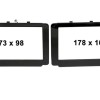 2-DIN Radioblende Toyota Hilux 2016-2020 Klavierlack