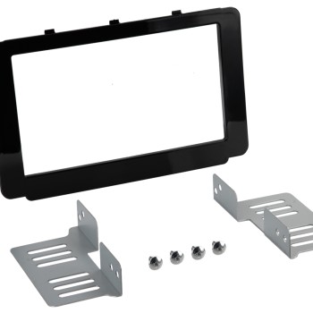 2-DIN Radioblende Toyota Hilux 2016-2020 Klavierlack