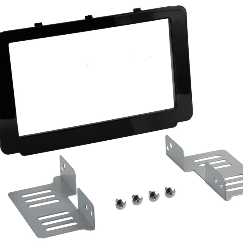 2-DIN Radioblende Toyota Hilux 2016-2020 Klavierlack