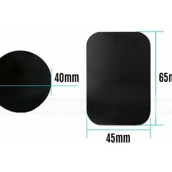 Metallplatte für magnetische Handyhalter selbstklebend Ersatz Aufkleber schwarz