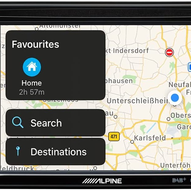 Alpine INE-W611D 6,5-Zoll-Touchscreen, integrierte Navigation, DAB +, HDMI, CD /