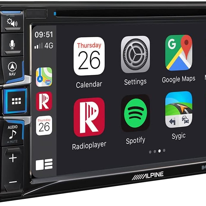 Alpine INE-W611D 6,5-Zoll-Touchscreen, integrierte Navigation, DAB +, HDMI, CD /