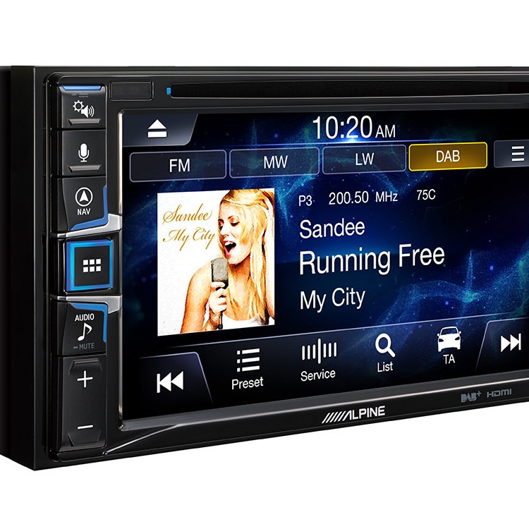 Alpine INE-W611D 6,5-Zoll-Touchscreen, integrierte Navigation, DAB +, HDMI, CD /