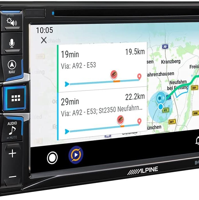 Alpine INE-W611D 6,5-Zoll-Touchscreen, integrierte Navigation, DAB +, HDMI, CD /
