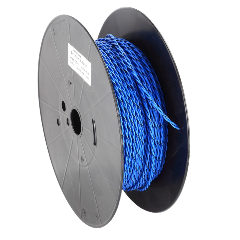 Verdrillte Kabel 2x1.50mm² Blau/Blau-Schwarz