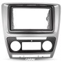 2-DIN Radioblende für SKODA Octavia 2008-2013 (automatische Klimaanlage) grau