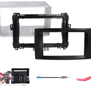 R-D026 Montageset für Mercedes schwarz matt lackiert