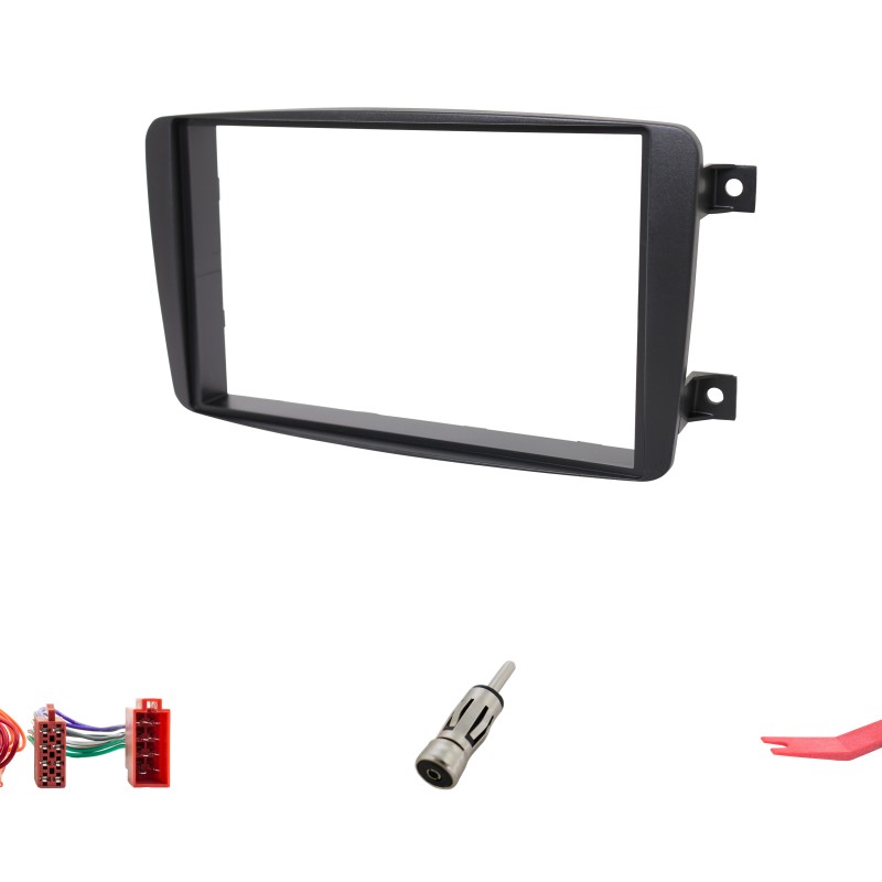 R-D029 Montageset für Mercedes schwarz nicht lackiert