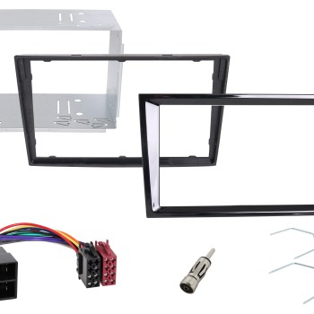 D032 Montageset für Opel schwarz glänzend PIANO