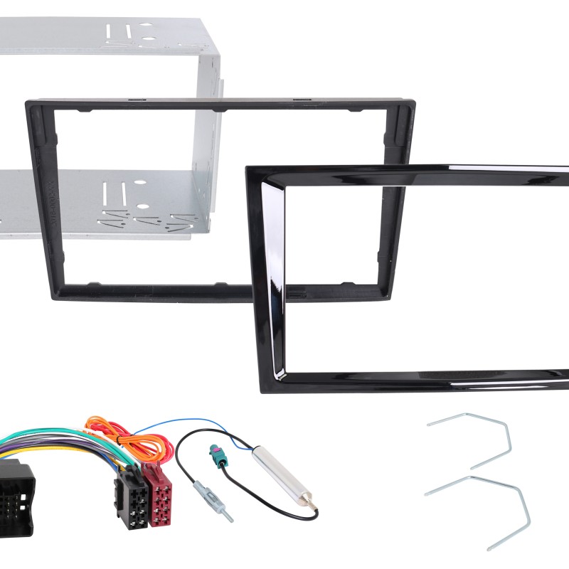 R-D034 Montageset für Opel schwarz glänzend PIANO