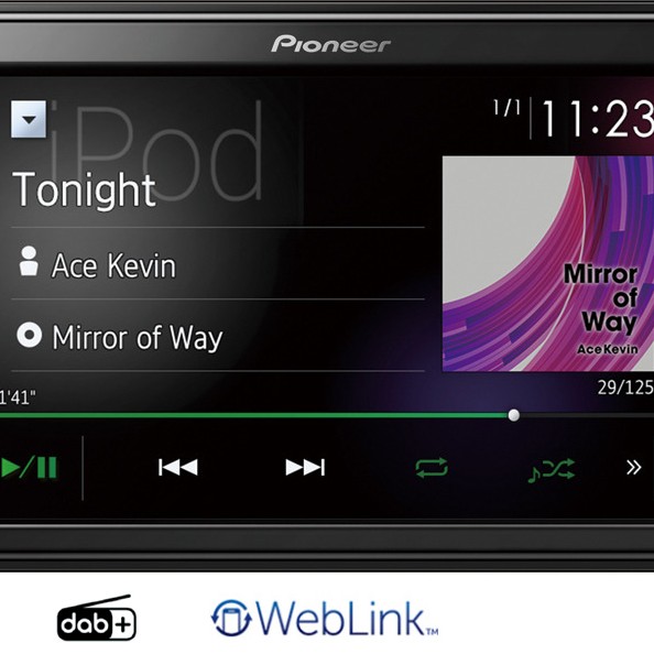 PIONEER DMH-A3300DAB 2DIN Tuner mit DAB und BT