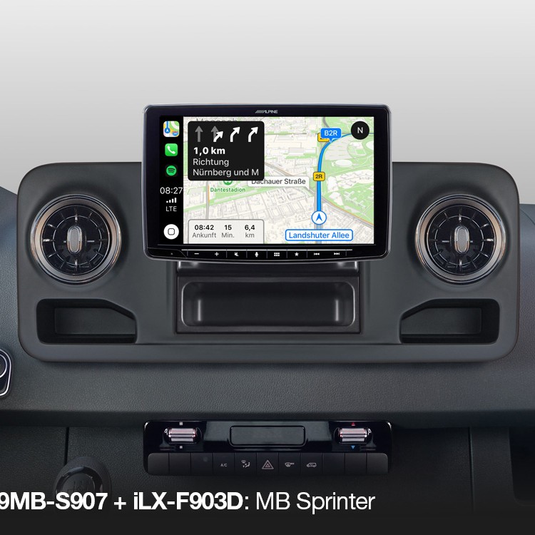 Alpine KIT-F9MB-S907 für iLX-F903D und ILX-F904D, Mercedes Sprinter