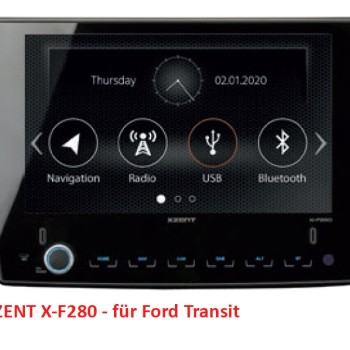 XZENT X-F280 Naviceiver Ford Transit ab 2019