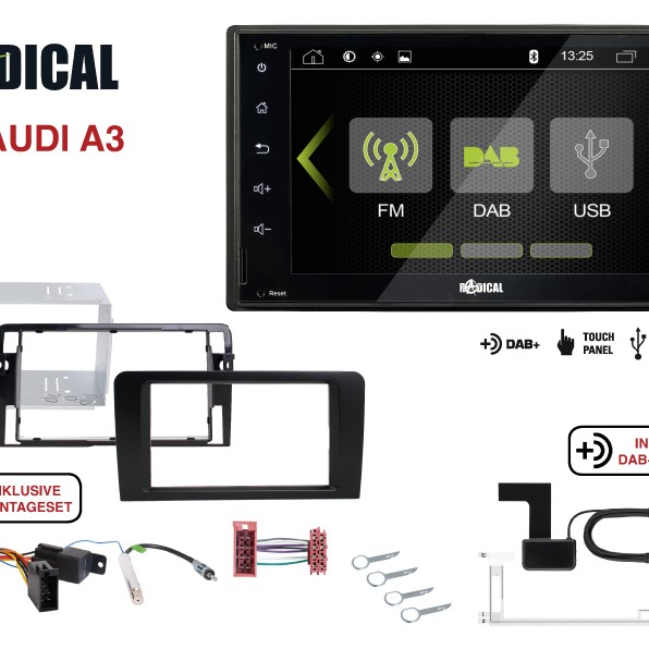 Radical R-D210 2-Din DAB+ für Audi A3