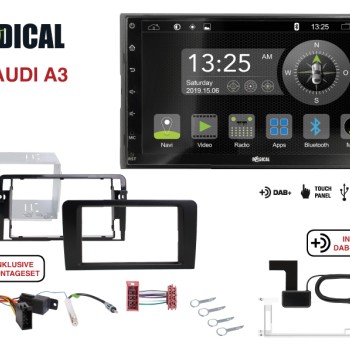 Radical R-D211 2-Din DAB+ Moniceiver für Audi A3