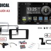 Radical R-D211 2-DIN DAB+ mit Montageset für Audi A3 Vollaktiv