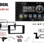 Radical R-D211 2-DIN DAB+ mit Montageset für Audi A3 Vollaktiv