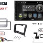 Radical R-D211 2-DIN DAB+ mit Montageset für Audi TT