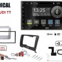 Radical R-D211 2-DIN DAB+ mit Montageset für Audi TT Teilaktiv