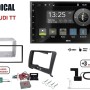 Radical R-D211 2-DIN DAB+ mit Montageset für Audi TT Vollaktiv