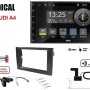 Radical R-D211 2-DIN DAB+ mit Montageset für Audi A4