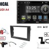 Radical R-D211 2-DIN DAB+ mit Montageset für Audi A4 Teilaktiv