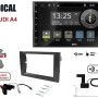 Radical R-D211 2-DIN DAB+ mit Montageset für Audi A4 Vollaktiv