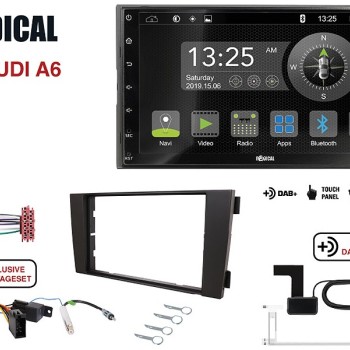 Radical R-D211 2-DIN DAB+ mit Montageset für Audi A6