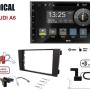 Radical R-D211 2-DIN DAB+ mit Montageset für Audi A6 Teilaktiv