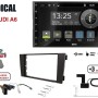 Radical R-D211 2-DIN DAB+ mit Montageset für Audi A6 Vollaktiv