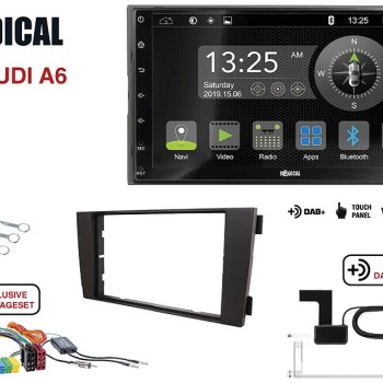 Radical R-D211 2-DIN DAB+ mit Montageset für Audi A6