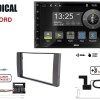 Radical R-D211 2-DIN DAB+ Montageset für Ford C-Max schwarz matt lackiert