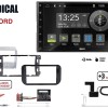 Radical R-D211 2-DIN DAB+ mit Montageset für Ford Focus anthrazit lackiert