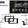 Radical R-D211 2-DIN DAB+ mit Montageset für Mercedes