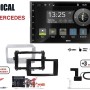 Radical R-D211 2-DIN DAB+ mit Montageset für Mercedes schwarz matt lackiert