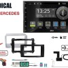 Radical R-D211 2-DIN DAB+ Montageset für Mercedes schwarz matt lackiert