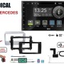 Radical R-D211 2-DIN DAB+ Montageset für Mercedes schwarz matt lackiert