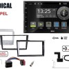 Radical R-D211 2-DIN DAB+ Montageset für Opel schwarz nicht lackiert