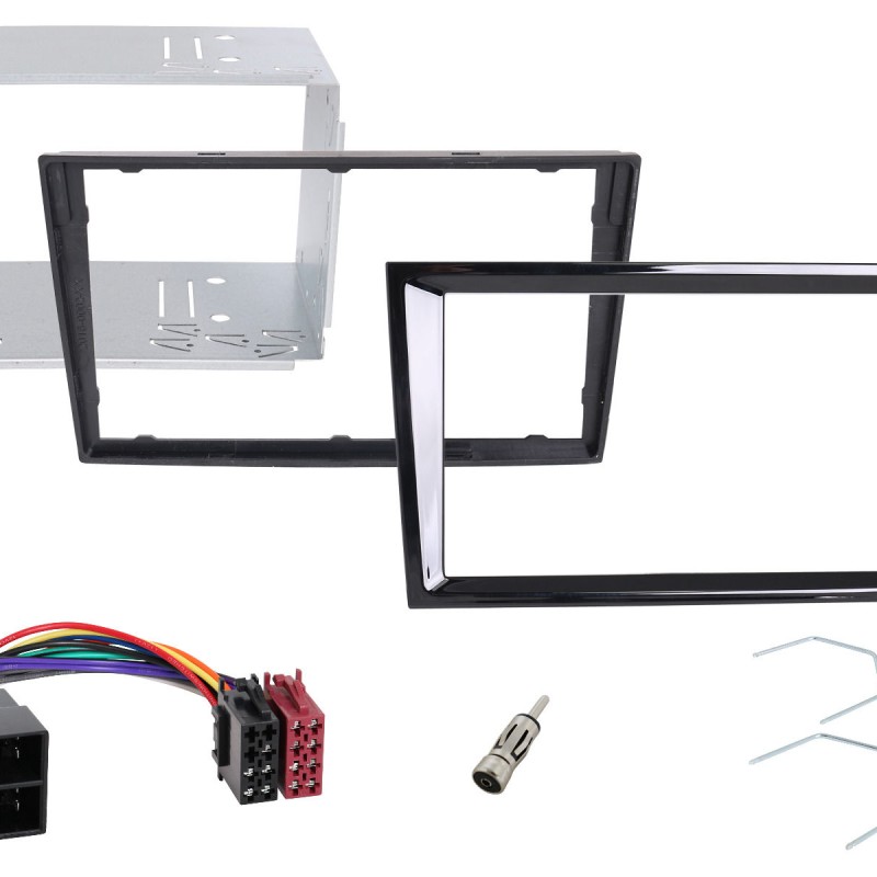 Radical R-D211 2-DIN DAB+ Montageset für Opel schwarz nicht lackiert