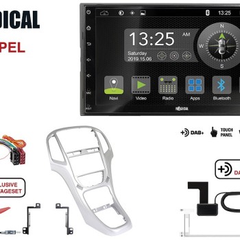 Radical R-D211 2-DIN DAB+ mit Montageset für R-D211 und Opel