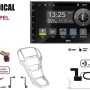 Radical R-D211 2-DIN DAB+ mit Montageset für R-D211 und Opel