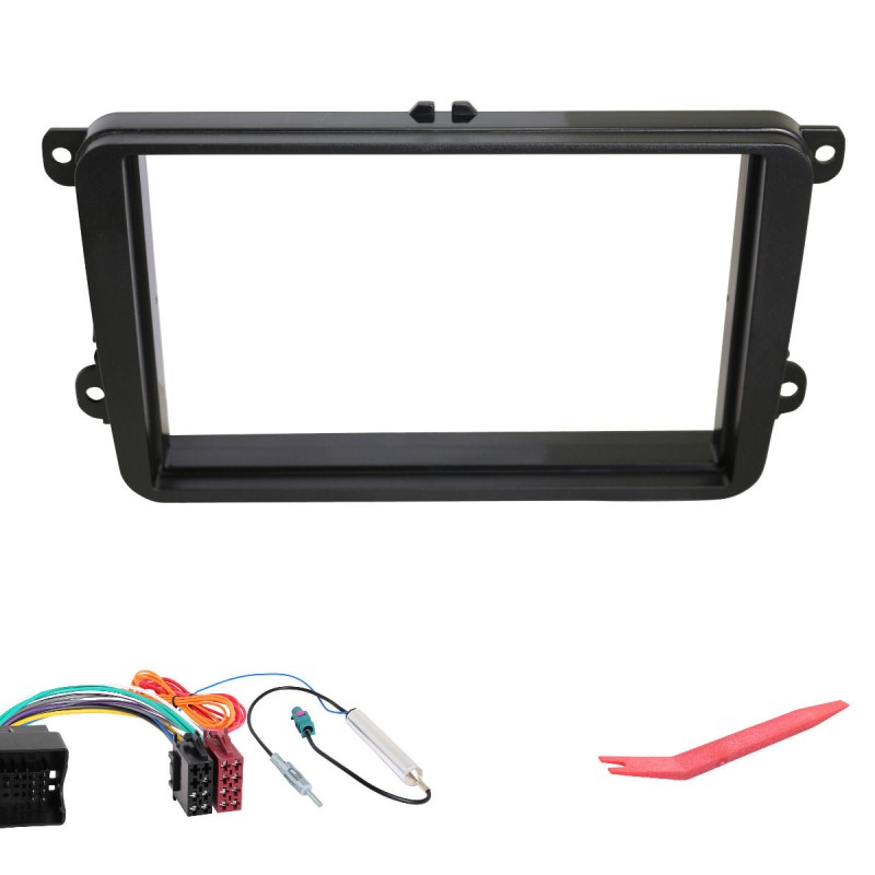 Radical R-D211 2-DIN DAB+ mit Montageset für VW SEAT SKODA