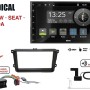 Radical R-D211 2-DIN DAB+ mit Montageset für R-D211 und VW SEAT SKODA