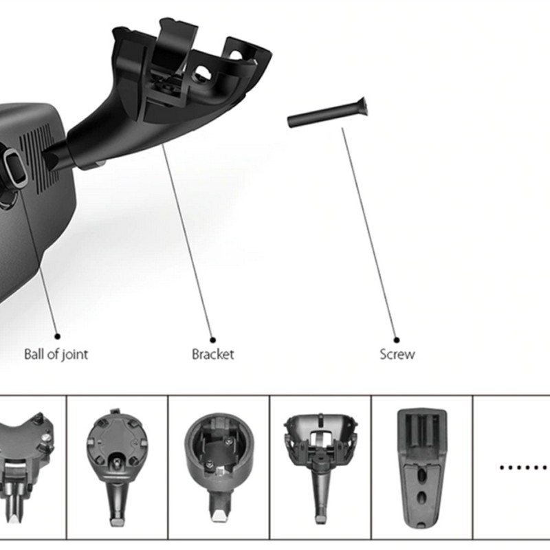 Fahrzeugspezifischer Halter für Spiegelmonitor Porsche 771000-6931