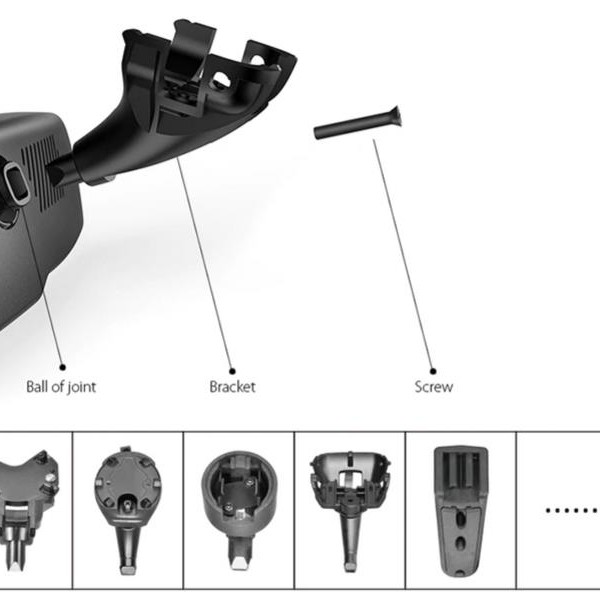 Spiegelmonitor Scheibenhalter Citroen/Peugeot/Seat/Toyota/VW