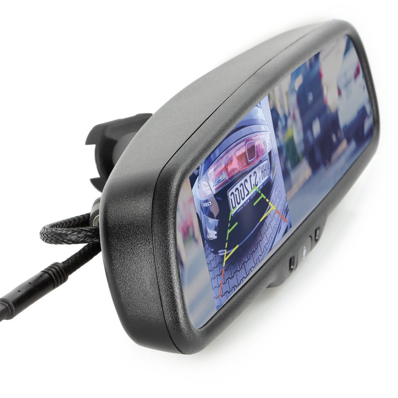 Spiegelmonitor 4.3 2x Video Eingang extrem hell