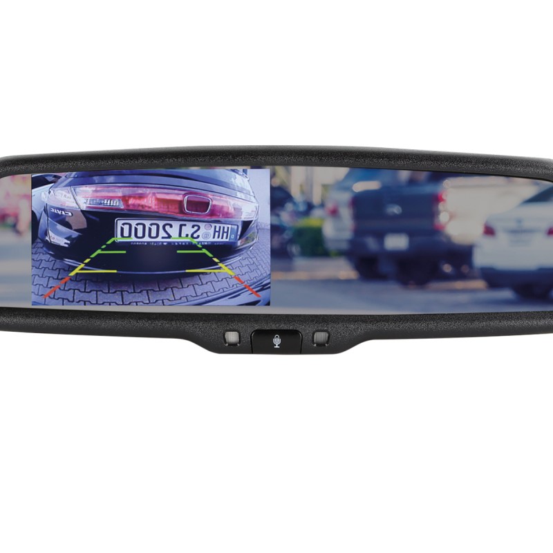 Spiegelmonitor 4.3 2x Video Eingang selbstdimmend