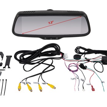 Spiegelmonitor 7.2 Zoll 4x Video Eingang extrem hell