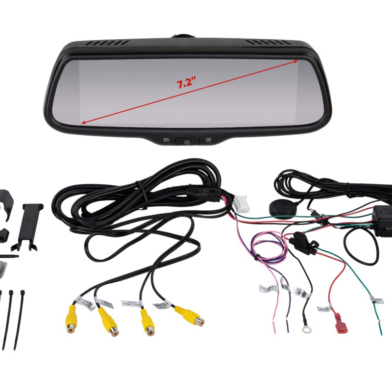 Spiegelmonitor 7.2 Zoll 4x Video Eingang extrem hell